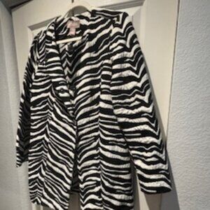 Chico's Jacket, Animal Print, Size 1